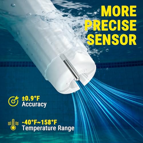 Image of TempPro TempAir Solar Pool Thermometer Floating with Waterproof Sensor