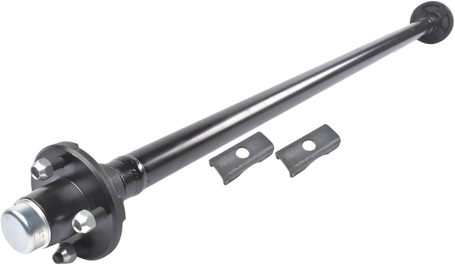 Rated to 2000 lbs Trailer Axle 60" Hub Face with 4x4 Idler Hubs, 4-Lug, Fits 4x6 4x8 Utility Boat Camper Trailers Light-Duty Applications