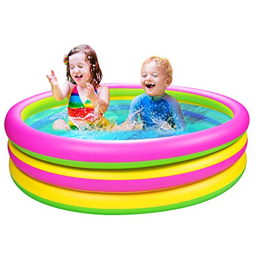 Joyjoz-Piscina-Hinchable-para-Ninos-150-cm-36-cm-Piscina-para-Infantil-Piscina-Jardin-Juguetes-de-Verano-para-Juegos-de-Agua-al-Aire-Libre-e-Interior