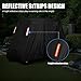 600D Heavy Duty 4+2 Seater Golf Cart Cover 6 Passenger, Golf Cart Cover 4 Passenger Extended Roof, Club Car Cover Lifted Golf Cart Storage Cover for 4 Seaters with 2 Bench Seats 138L 48W 66H Inches