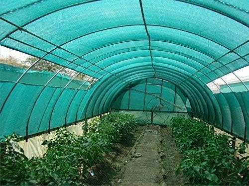 Image of CHANDRAVATI Green Shade Net 75% UV Sun Protected for Terrace, Garden, Green House, Balcony & Gardening Multipurpose Agro net (3m x 25m)
