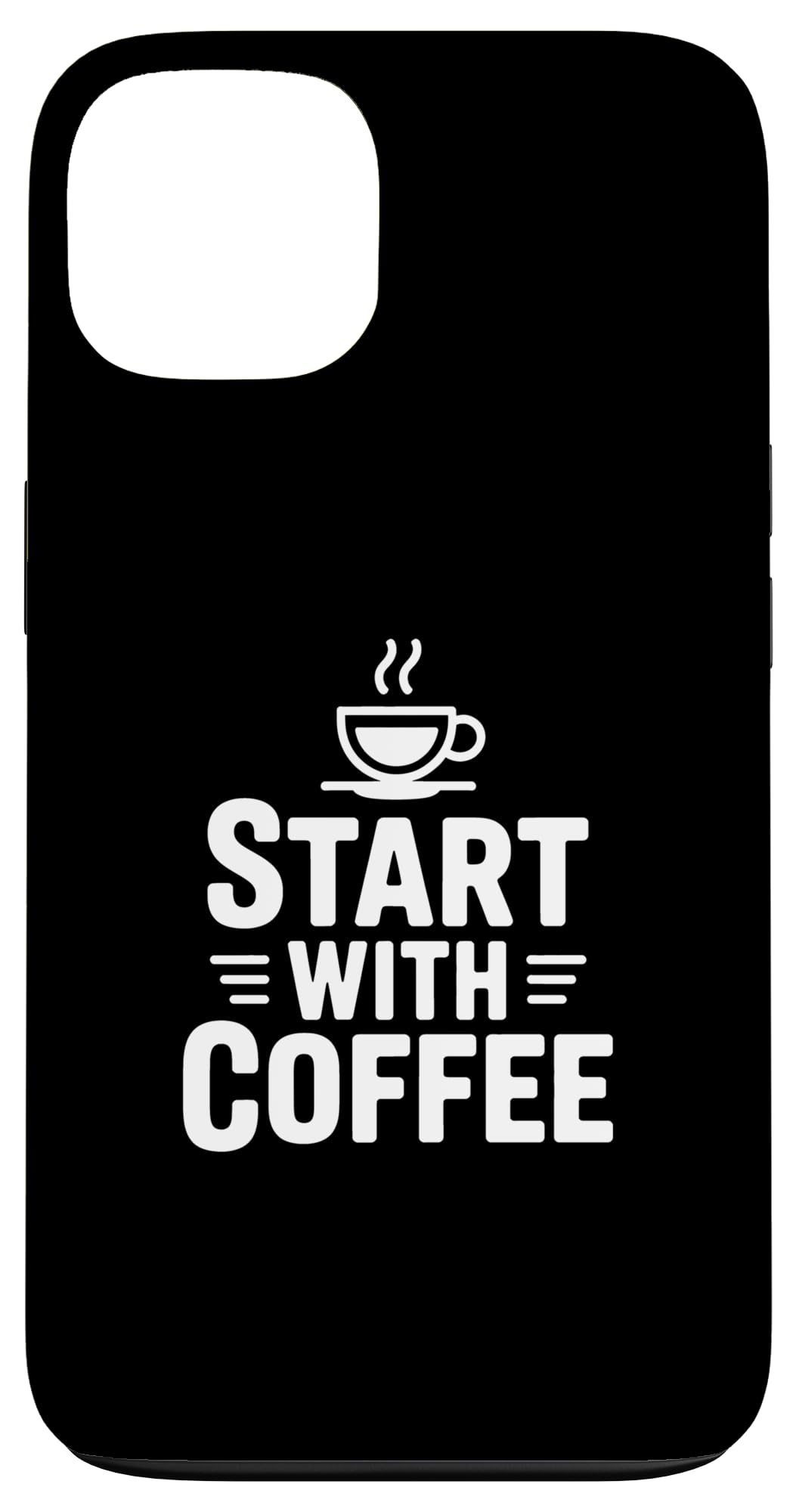 Amazon.com: Start with Coffee Case for iPhone 13 : Cell Phones