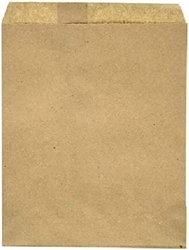 Miniatura 9 de Paquete de 100 bolsas de papel kraft marrón, 6 x 9 pulgadas, tarjeta de regalo, dulces de regalo, galletas, donas, manualidades, recuerdo de fiesta,