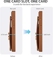 Vista 9 de LAMEEKU Funda tipo cartera para iPhone 15 Pro con soporte para tarjetas, funda de piel sintética con ranuras para tarjetas, soporte de anillo
