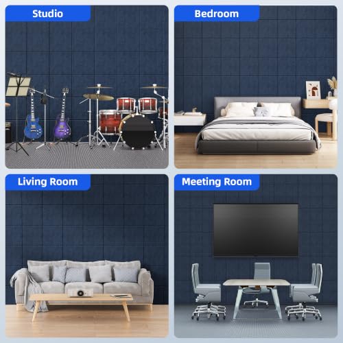 Image of 20 Pack Acoustic Panels with Self Adhesive Sound Proof Foam Panels for Wall