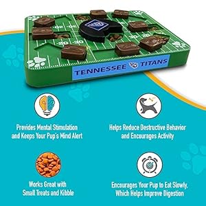 Pets first nfl tennessee titans puzzle toy puzzle treat dog toy interactive dog treat toy dog puzzle   cucciolini doodles