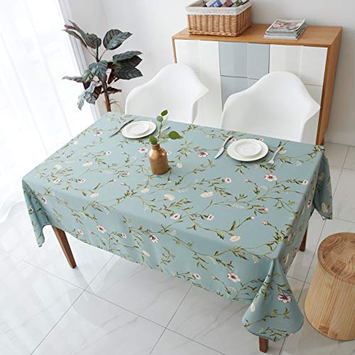 Wewoch Decorative Plum Floral Print Rectangle Tablecloth Waterproof Rectangular Table Cloth Wrinkle Free And Stain Resistant Tablecloths For Kitchen And Dining Room( 60 X 104 Inch Rectangular) #TOP5