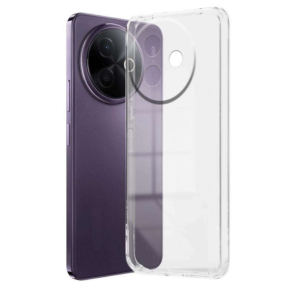 Image of COVERBLACK Flexible Rubber Case Back Cover for Compatible Model with Vivo V2443 / Vivo Y39 5G - Transparent