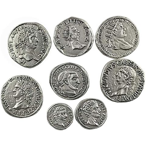 Eurofusioni Ancient Roman Coins silver plated - 8 pieces SET Cover