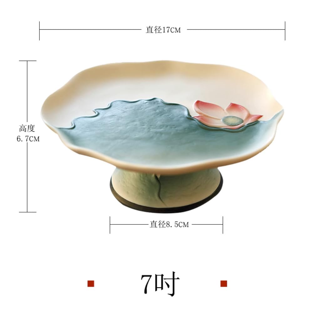 Plat de Fruits pour Les Rites, Plateaux ménagers de Style Chinois 17cm, for Hall