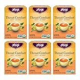 Yogi Tea - Throat Comfort - Soothes the Throat - 6 Pack, 96 Tea Bags Total