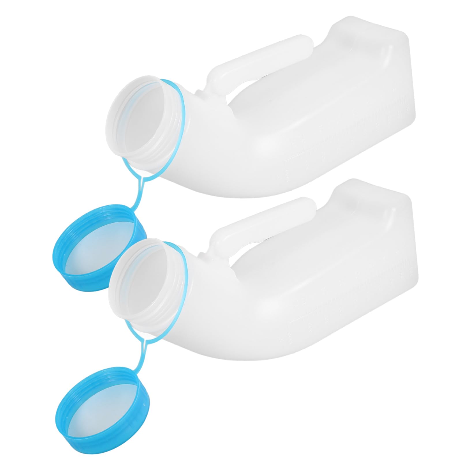 NOLITOY Men's Urinal Nightlight 2 Pack Large Storage Urine Bottle Portable Leakproof Hospital Home Travel Camping Easy to Carry Thickened Plastic