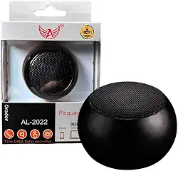 Mini Caixinha de Som Bluetooth Preta - Potência e Portabilidade - Potente - entrada auxiliar, compatível Android e iOS.