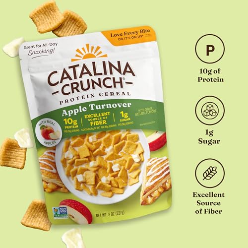 Image of Catalina Crunch Protein Cereal, Apple Turnover, 8 oz Bag (Pack of 2)