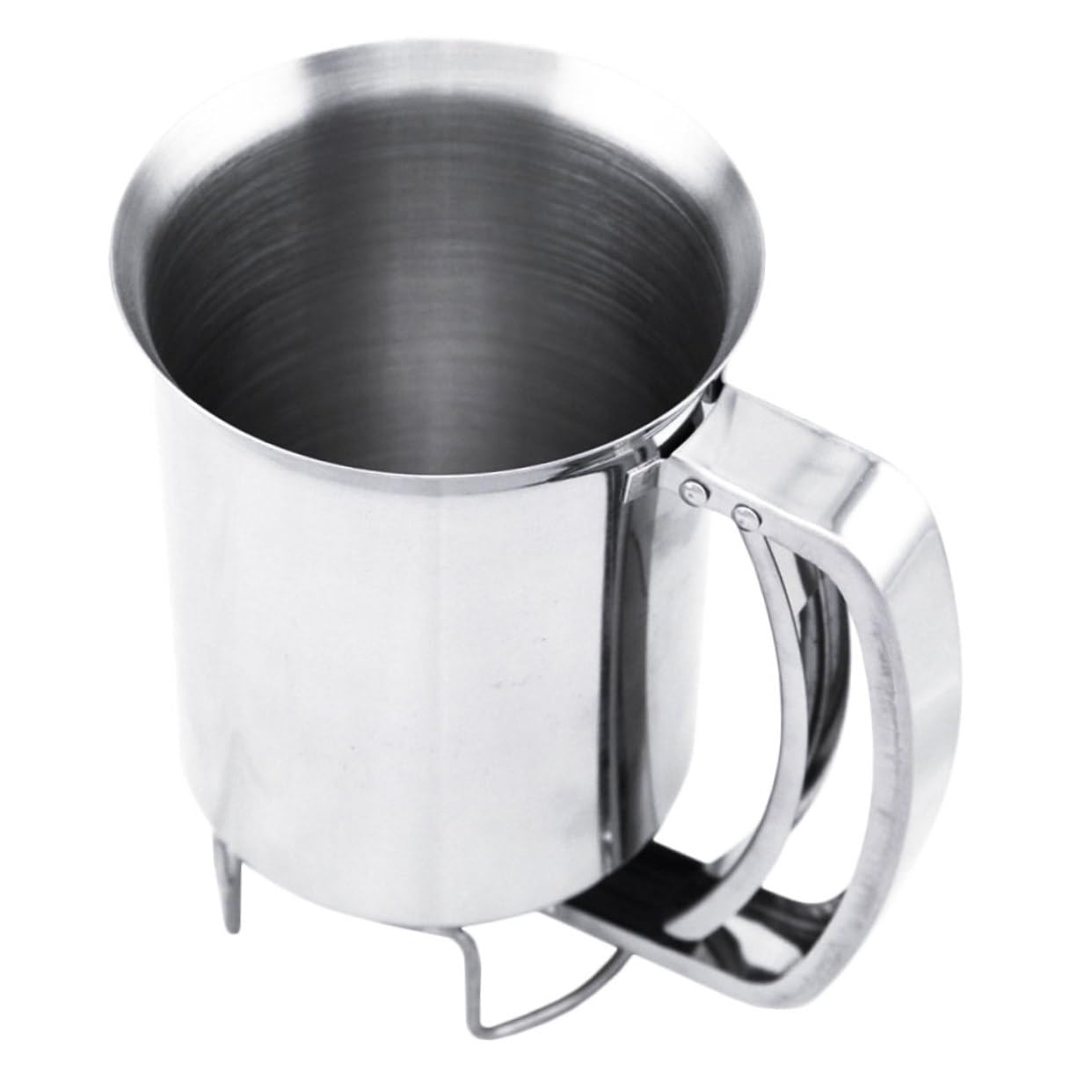 Ciieeo 1pc Stainless Steel Batter Dispenser Funnel Kitchen Tool Wide Mouth Design Reduces for Pancakes Muffins Easy to Use Kitchenware