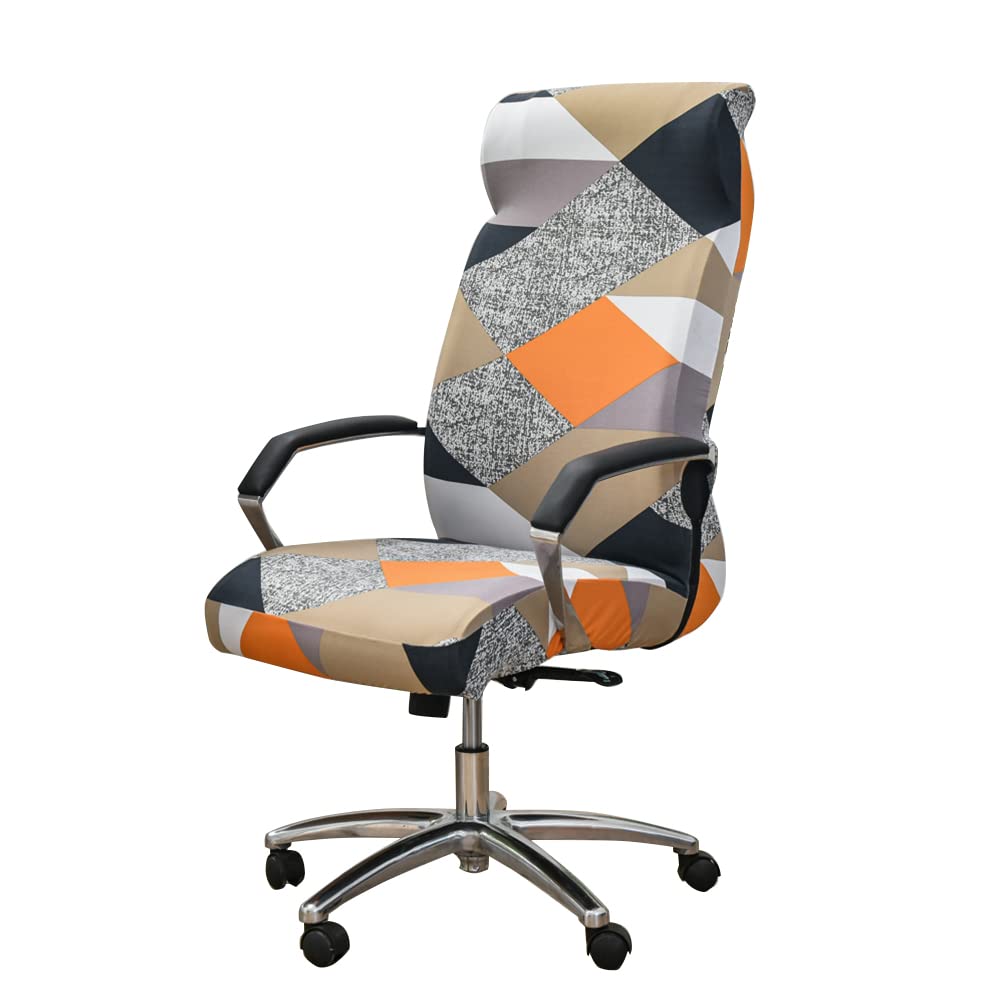 Coprisedia Elasticizzato Per Ufficio - Fodera Lavabile Universale Per Sedie Girevoli - Foto 5