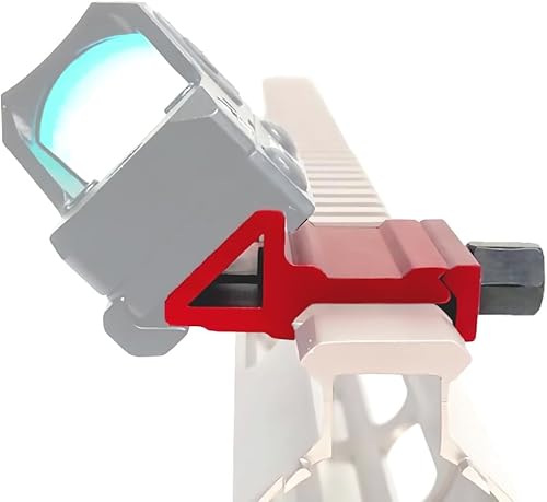 Miniatura 2 de Eastern Tactical Supply Riel Picatinny Weaver de 45 grados con 4 ranuras para montaje en riel (FD1-rojo)