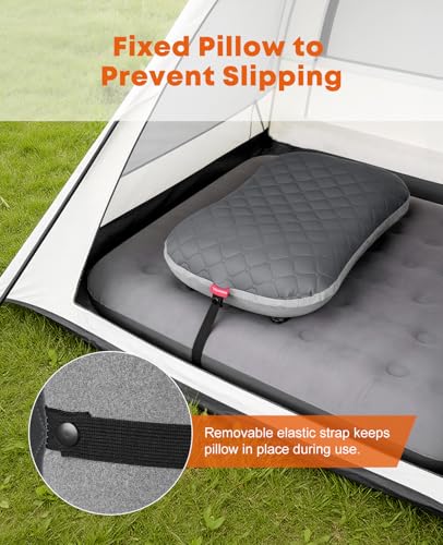 Trakiom Inflatable Camping Pillow with Carabiner, Air Travel Pillow - image 7