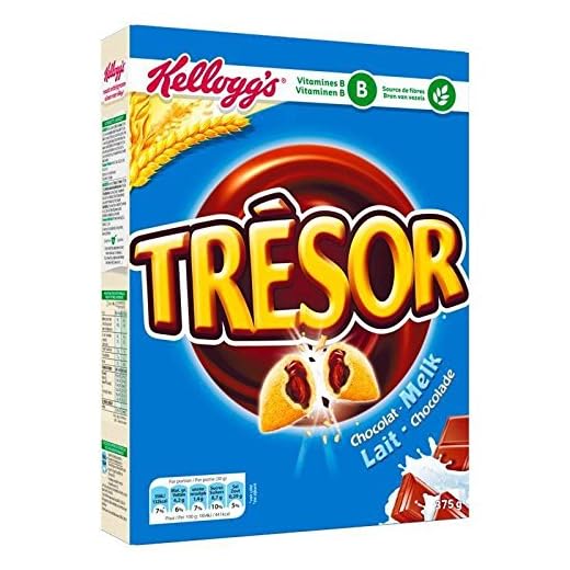 Kellogg's trésor chocolat au lait 375g - Precio por unidad