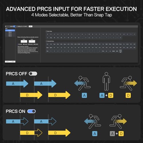 Image of Redragon K617 HE Rapid Trigger Gaming Keyboard, 60% 61 Keys Wired Mechanical Keyboard w /Hyper-Fast Actuation, Dedicated Hall Effect Magnetic Switch, Actuation Point Adjustable, Essential Black
