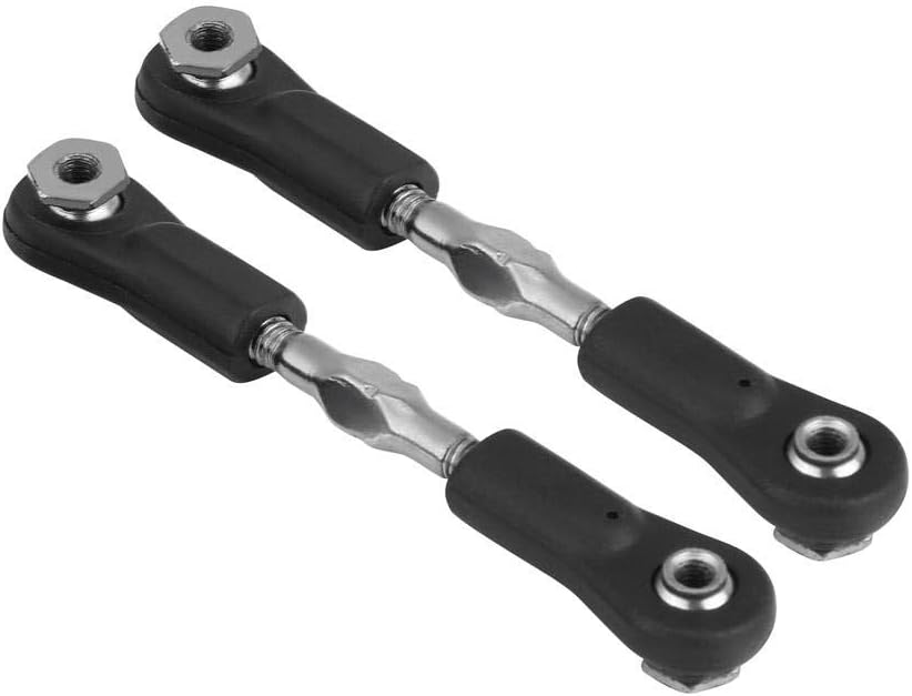 Dilwe RC Steering Rod, 2pcs/Set Remote Control Car Steering Rod Servo Link Turnbuckle Linkage for ZD 1:8 Model Car(Servo Rod)