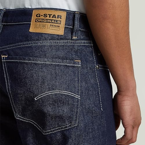 G-Star Herren Mosa Straight Jeans Jeans, Blau (Stay Raw Denim D23692-d316-d926), 27W / 32L – Ansicht 5