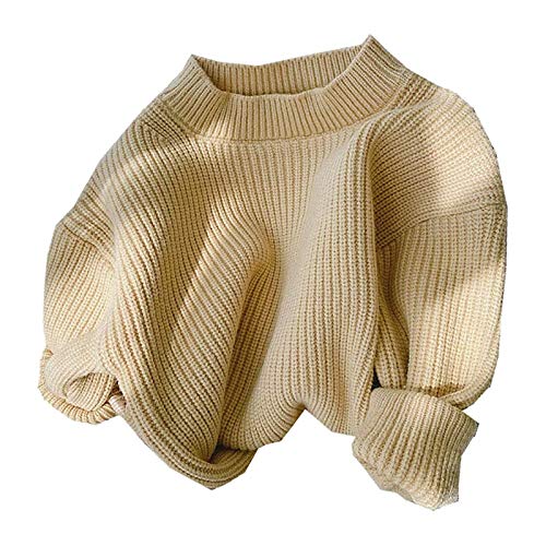 chengchuang Toddler Baby Girl Boy Knit Sweater Blouse Warm Crewneck Pullover Sweatshirt Long Sleeve Tops Fall Winter Clothes Yellow