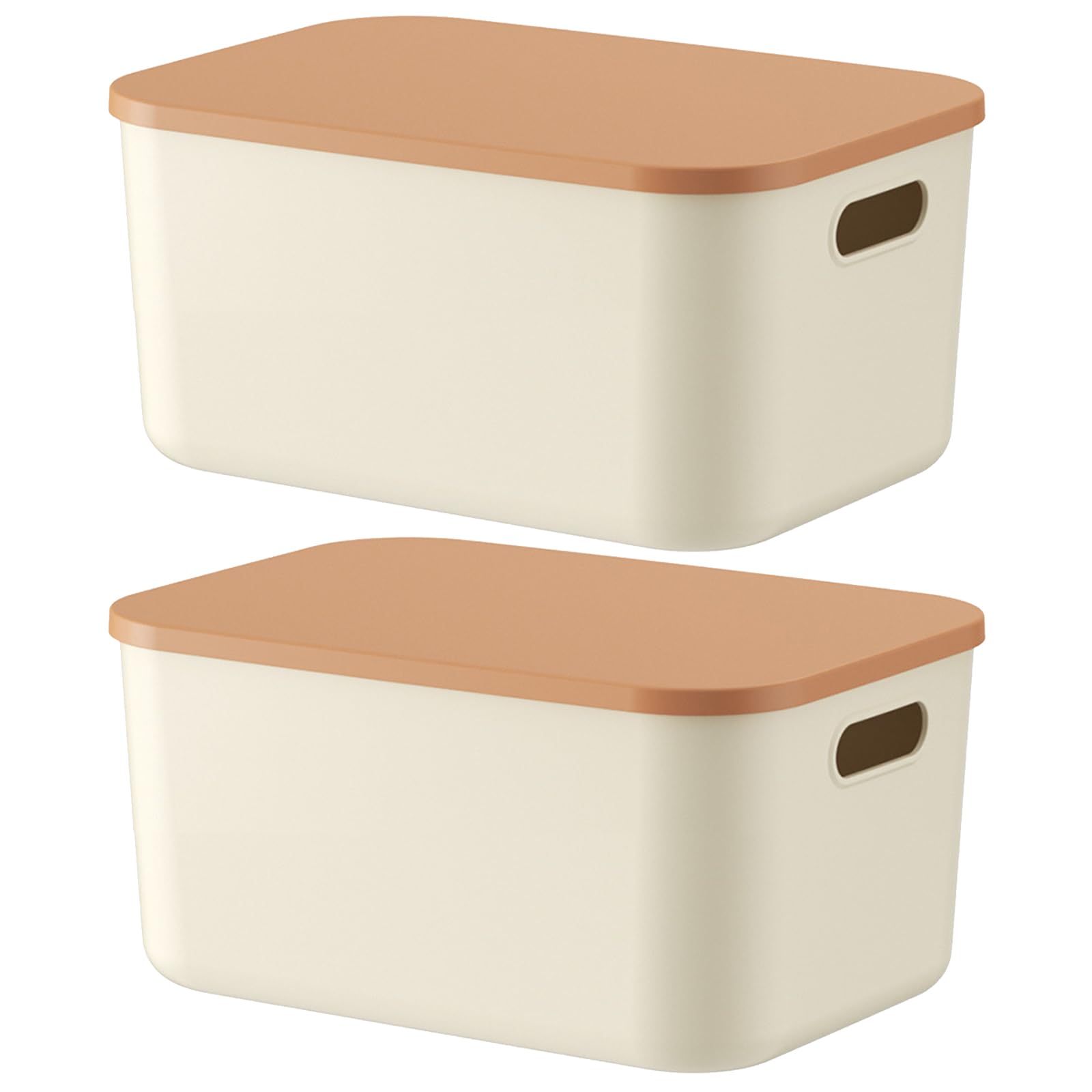 YWLUUOO Colored Stackable Storage Box with Lid Multipurpose Organizers Storage Container for Home Closet Multipurpose Desktop Bins