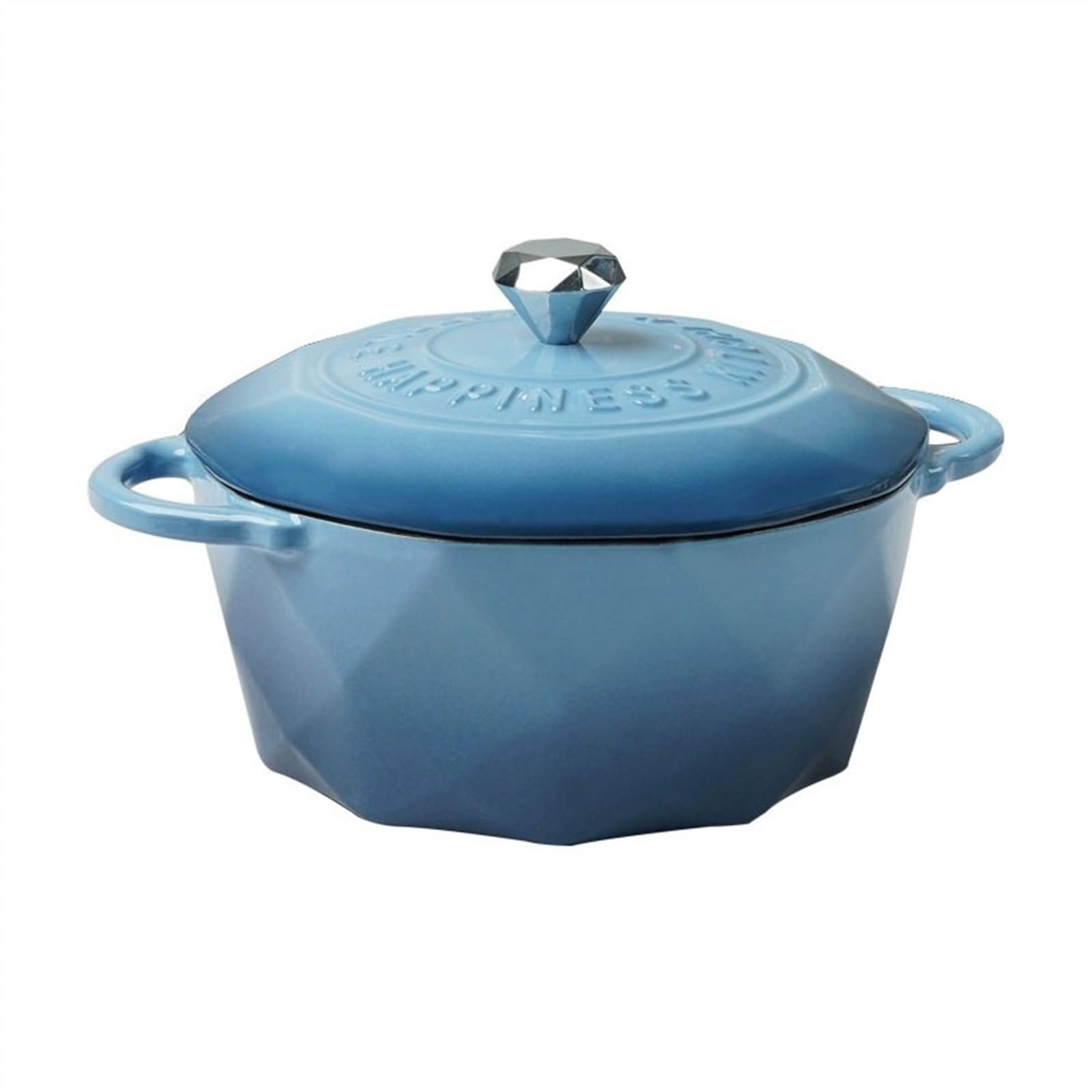 Cacerolas Olla esmaltada de hierro fundido de 22cm, olla for estofado a fuego lento, olla for sopa multifuncional for el hogar, antiadherente Universal Pote de cazuela