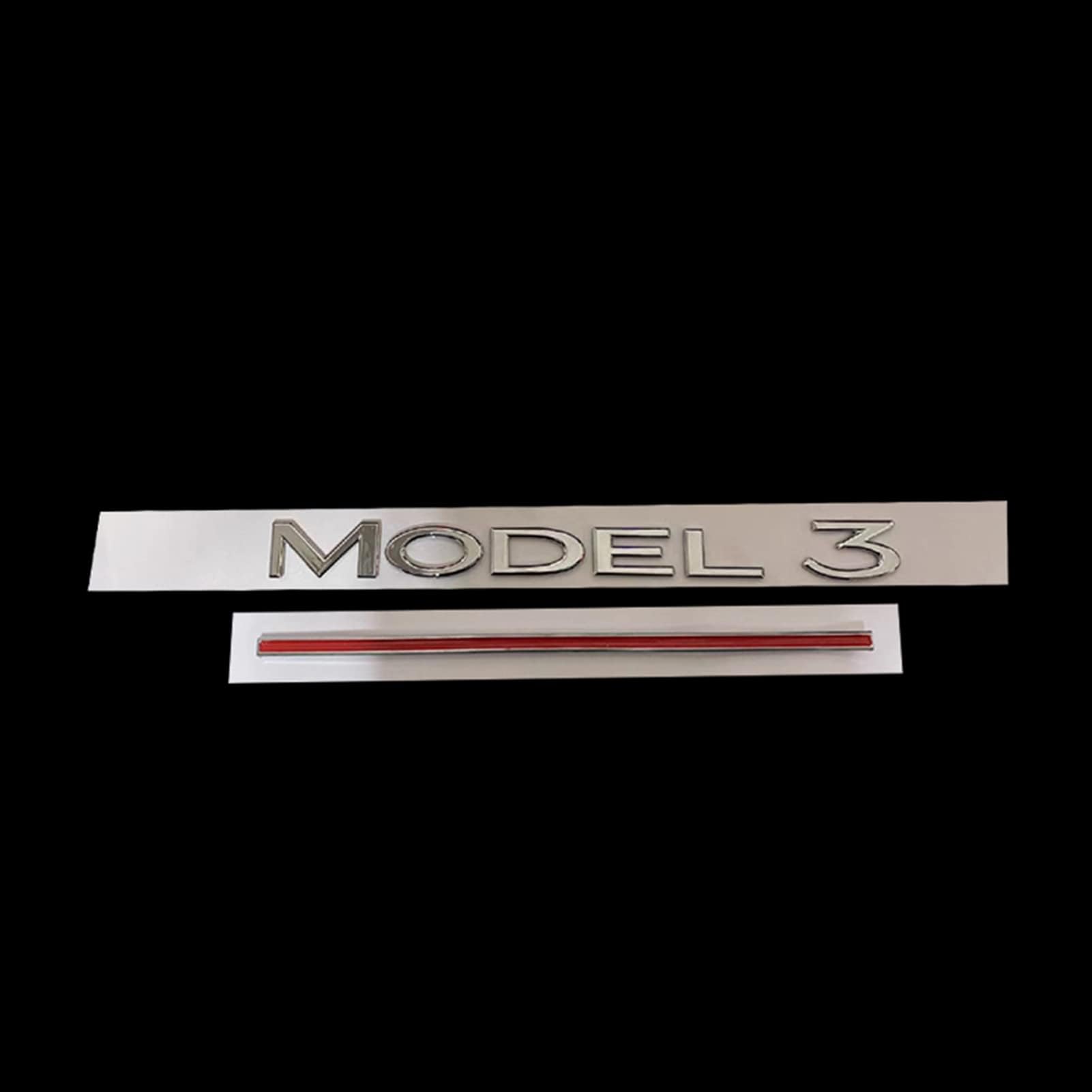 Car Sticker Trunk Sticker, for Tesla Model 3/Y 3D Logo Emblem Badge Styling Sticker, Auto Styling Accessories,B3