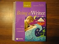 Being a Writer Grade 4 Teacher's Manual (Volume 1) 1598923293 Book Cover