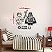 Gran Star Wars Lego Luke Skywalker/Darth Vader Dormitorio Pared Arte Pegatina Calcomanía 68 * 75Cm