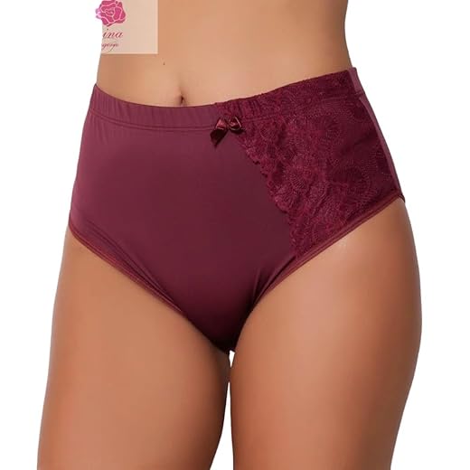 Genérico Kit 05 Calçolas Cintura Alta com Elástico Lateral Redutora Calça Conforto Modelagem Grande Vermelho