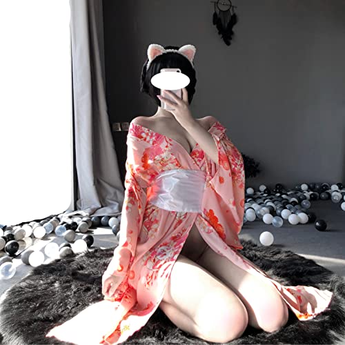 SINGUYUN Vrouwen Kimono Badjas Kostuum Japanse Anime Lingerie Cosplay Ondergoed Set Yukata Sexy - Image 7