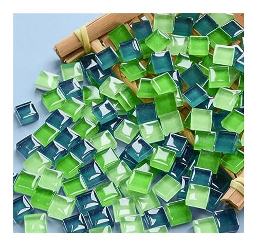 Mosaique Carrelage 1x1cm 600 pièces carreaux de mosaïque couleur mélangée pièces de verre de mosaïque for la décoration de la maison Kit de verre pièces de verre de mosaïque for l'artisanat Tesselles