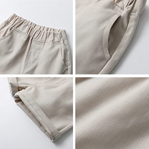 Junneng Toddler Baby Boy Shorts Sets Hawaiian Outfit,Infant Kid Leave Floral Short Sleeve Shirt Top+Shorts Suits,Grey #TOP5