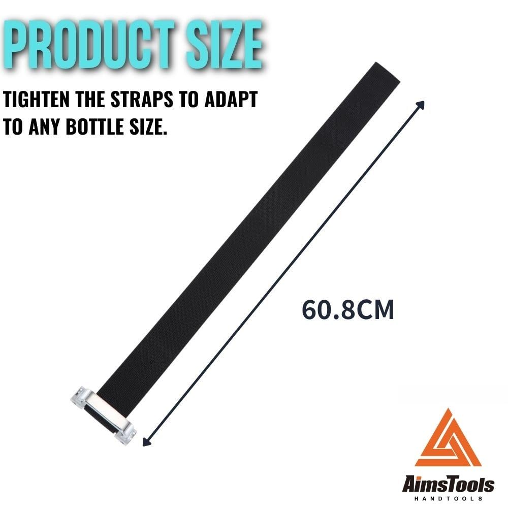 Llave de filtro de aceite de correa grande de nailon resistente de hasta 229 mm, se adapta a zonas estrechas, herramienta universal de extracción de filtro de aceite que no se desliza para