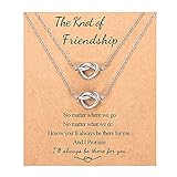 Best Friend Friendship Gifts for Women Best Friends Knot Friendship Necklace for 2 Teen Girls Jewelr