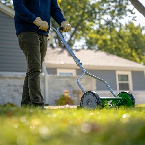 Image of Scotts 304-14S 14-Inch 5-Blade Push Reel Lawn Mower, Green