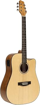 Stagg 6 String Acoustic-Electric Guitar, Right, Natural SA25 DCE SPRUCE