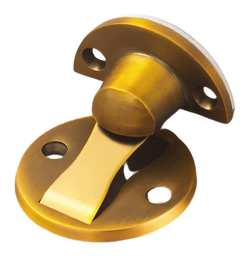 Door Stopper,Magnetic Stops, Brushed Satin Nickel,Wall Floor Mounted Black Catch Holder(Giallo)