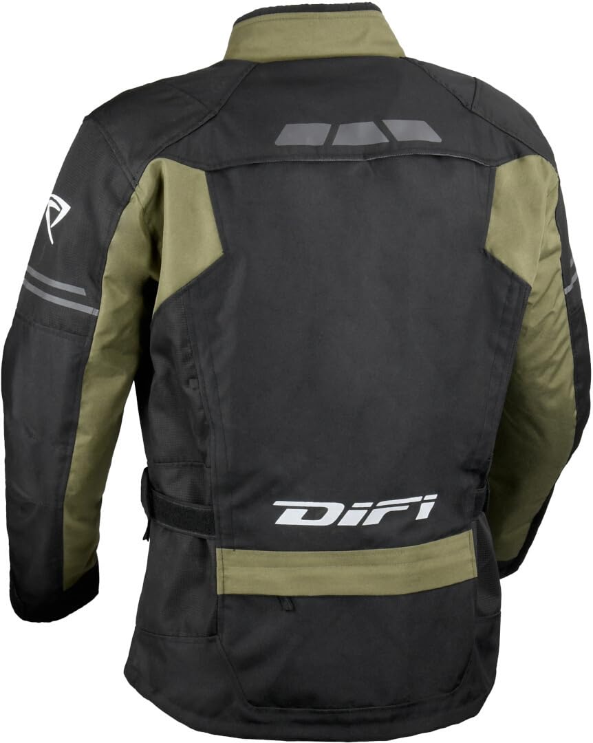 DIFI Granada Aerotex wodoodporna kurtka tekstylna motocyklowa, zielony/czarny, S