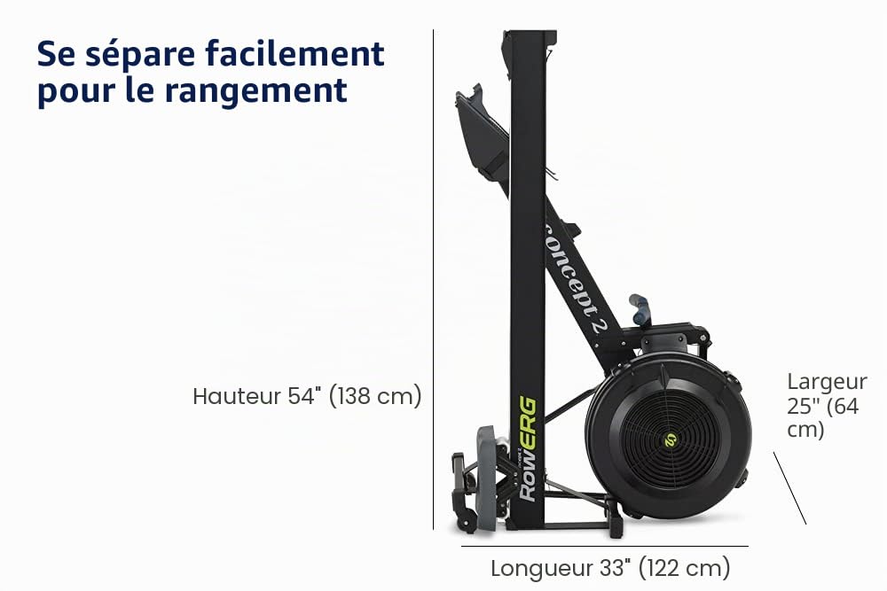 Concept2 Modèle D Rameur avec écran PM5