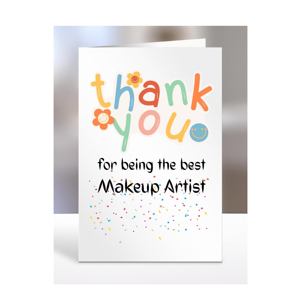 Thank you card for Makeup Artist, men, women, him, her, colleague, boss, manager, supervisor, friend, gifts, presents for christmas, A5-212b_96