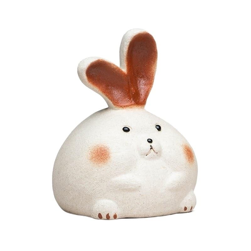 Sculpture créative de lapin mignon en cadeau idéal pour amateur de thé