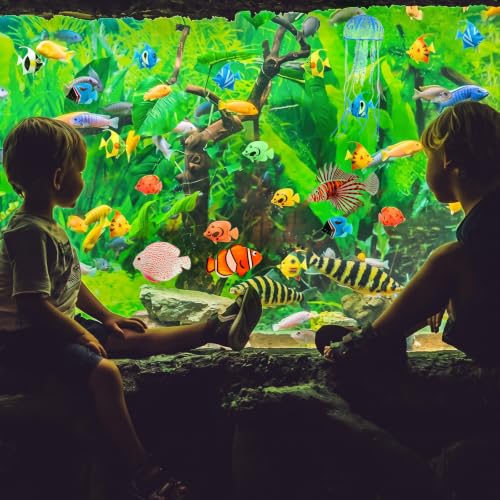 Image of Weewooday 27 Pcs Artificial Fish Glowing Effect,Natural Color