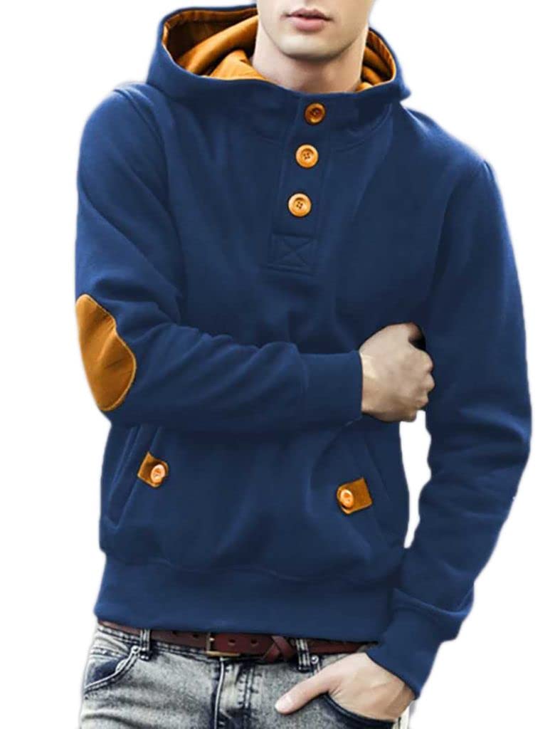 Men's Polyester, Cotton, Fleece Full Sleeve Hooded Sweatshirt