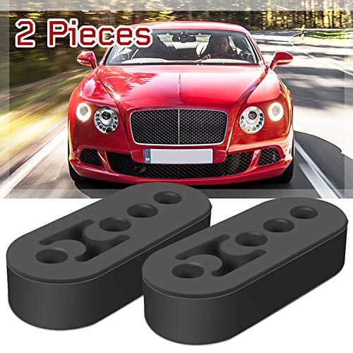 Ajcoflt 2 pcs 4 Furos Carro Veículo Universal Tubo de Escape Montagem Mount Hanger Suporte de Suspen