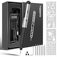 HARDELL Elektrischer Gravierstift für Künstler & Heimwerker, Graviert 60+ Oberflächen, Kabellose Mikro-Graviermaschine für Schmuck, Glas, Holz, Stein, Metall