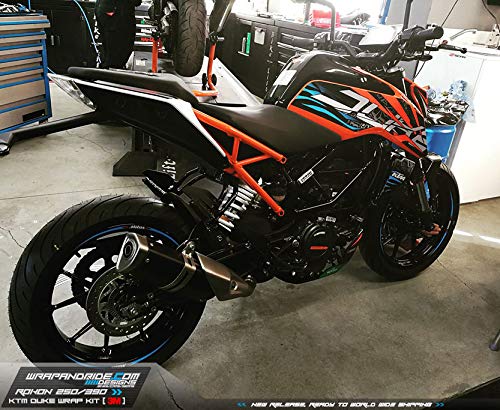 KTM Duke 250-390 Decal Wrap Slashed 